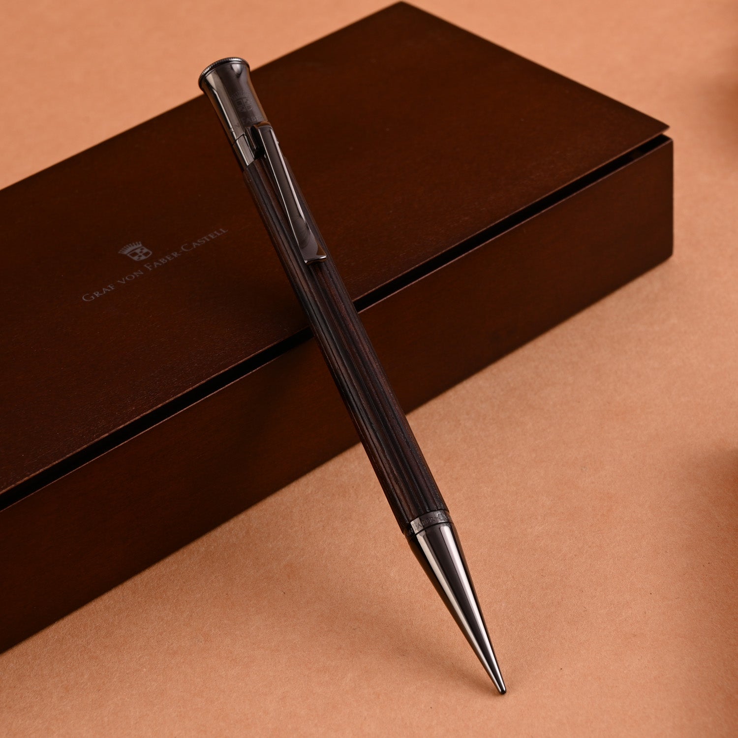 Graf Von Faber-Castell Classic 0.7mm Macassar Mechanical Pencil - Black Edition