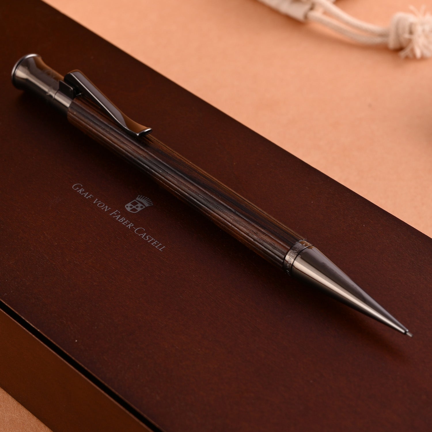 Graf Von Faber-Castell Classic 0.7mm Macassar Mechanical Pencil - Black Edition