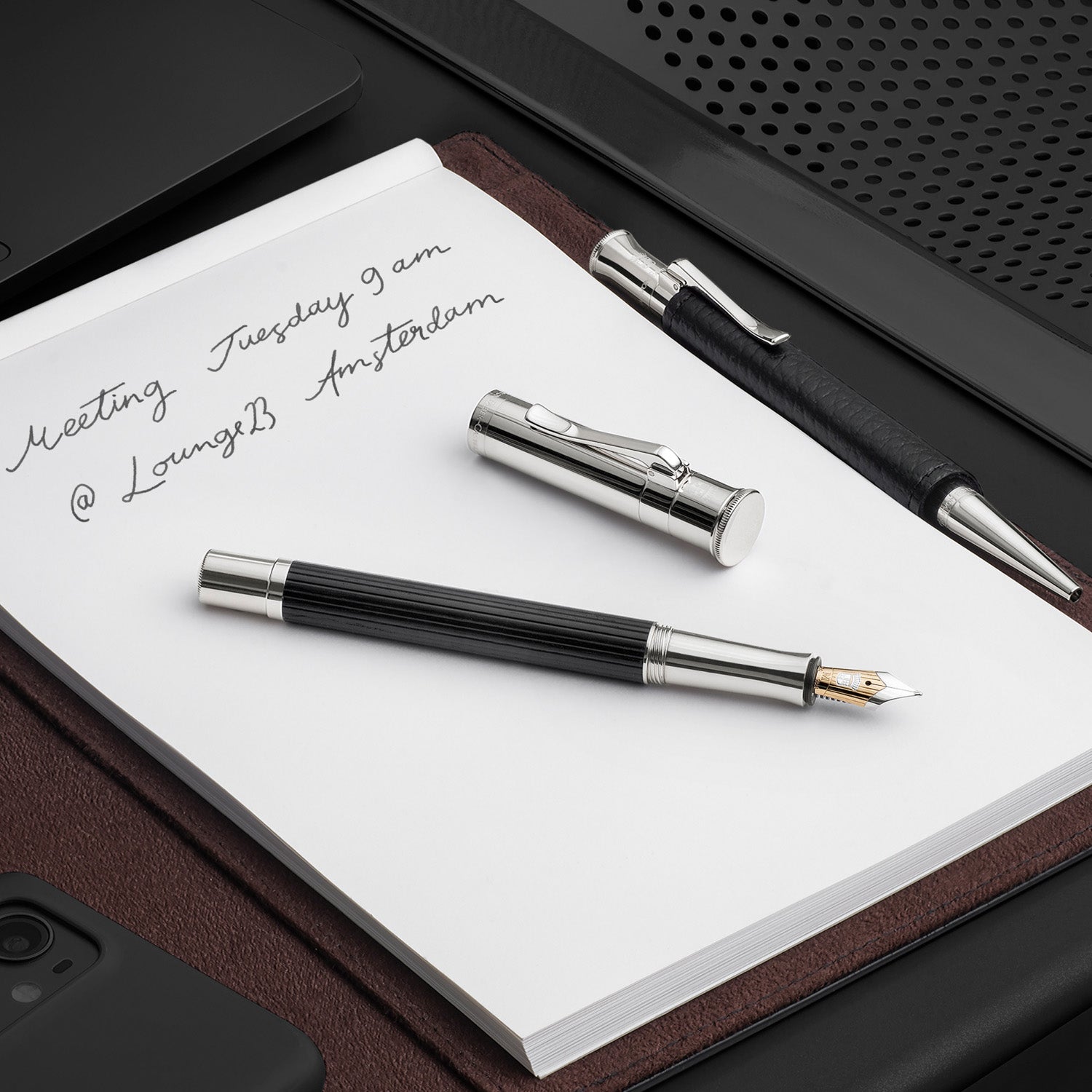 Graf Von Faber-Castell Classic Fountain Pen - Ebony F
