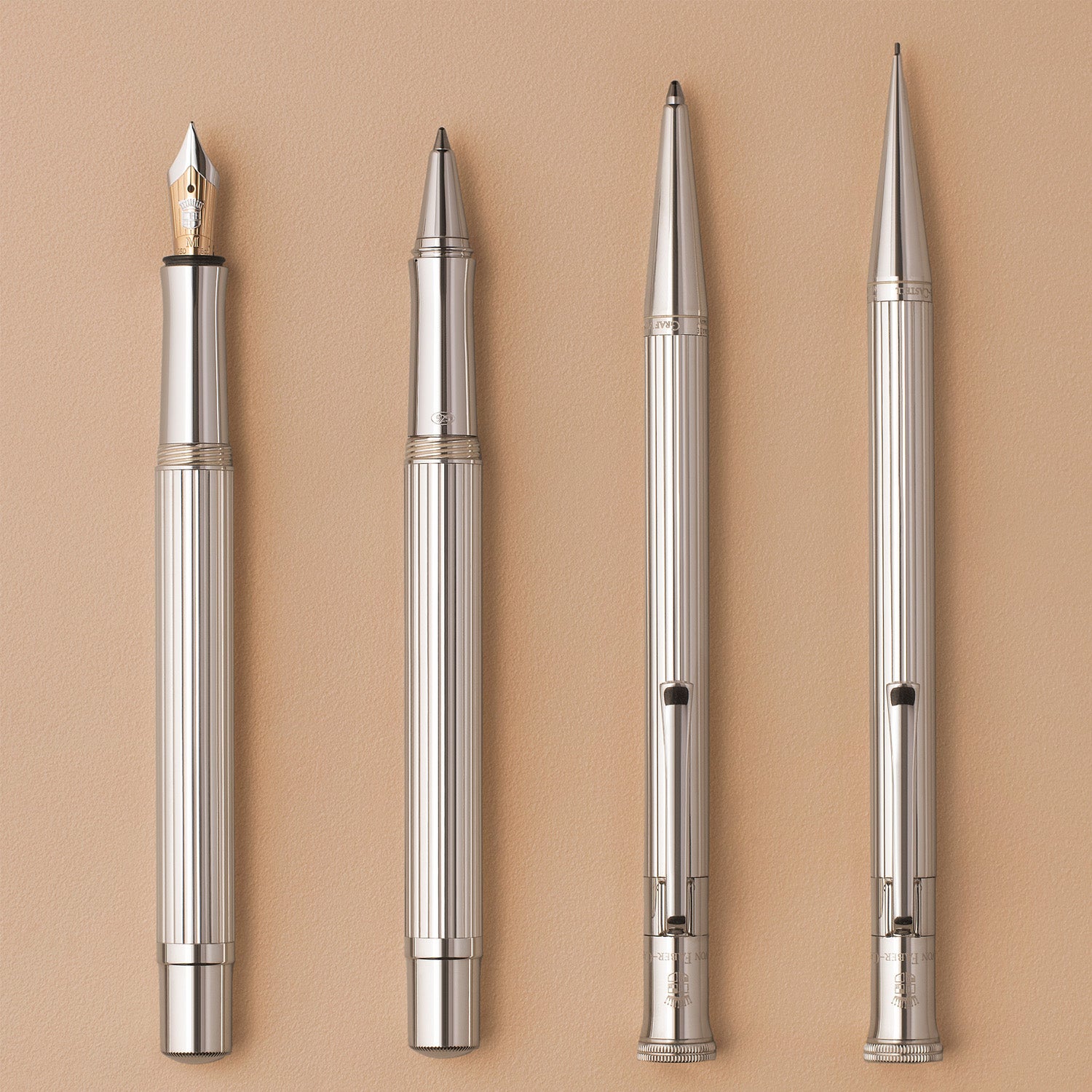 Graf Von Faber-Castell Classic Roller Ball Pen - Sterling Silver