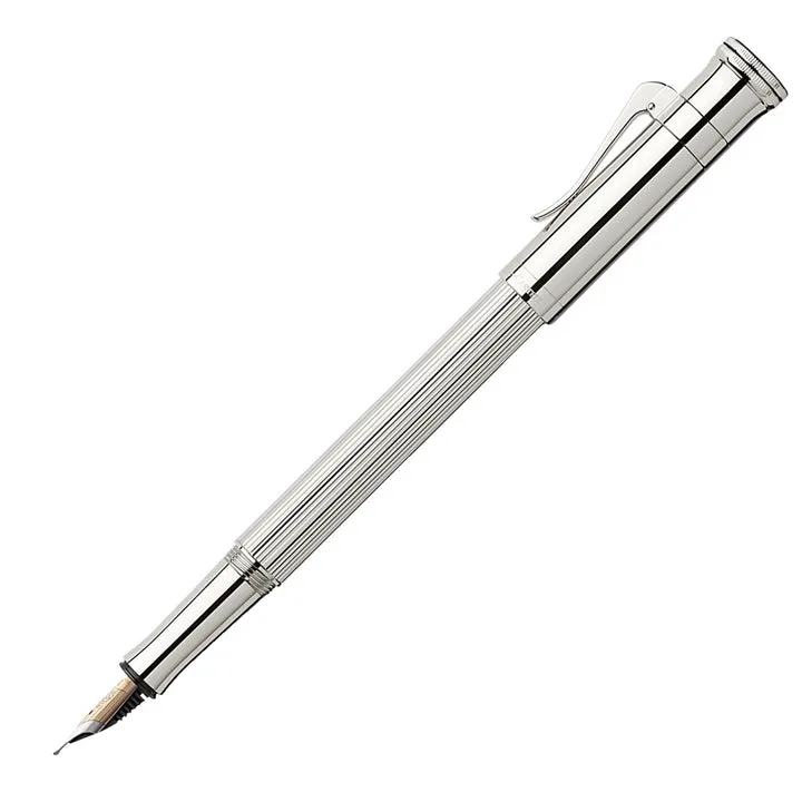 Graf Von Faber-Castell Classic Fountain Pen - Sterling Silver F