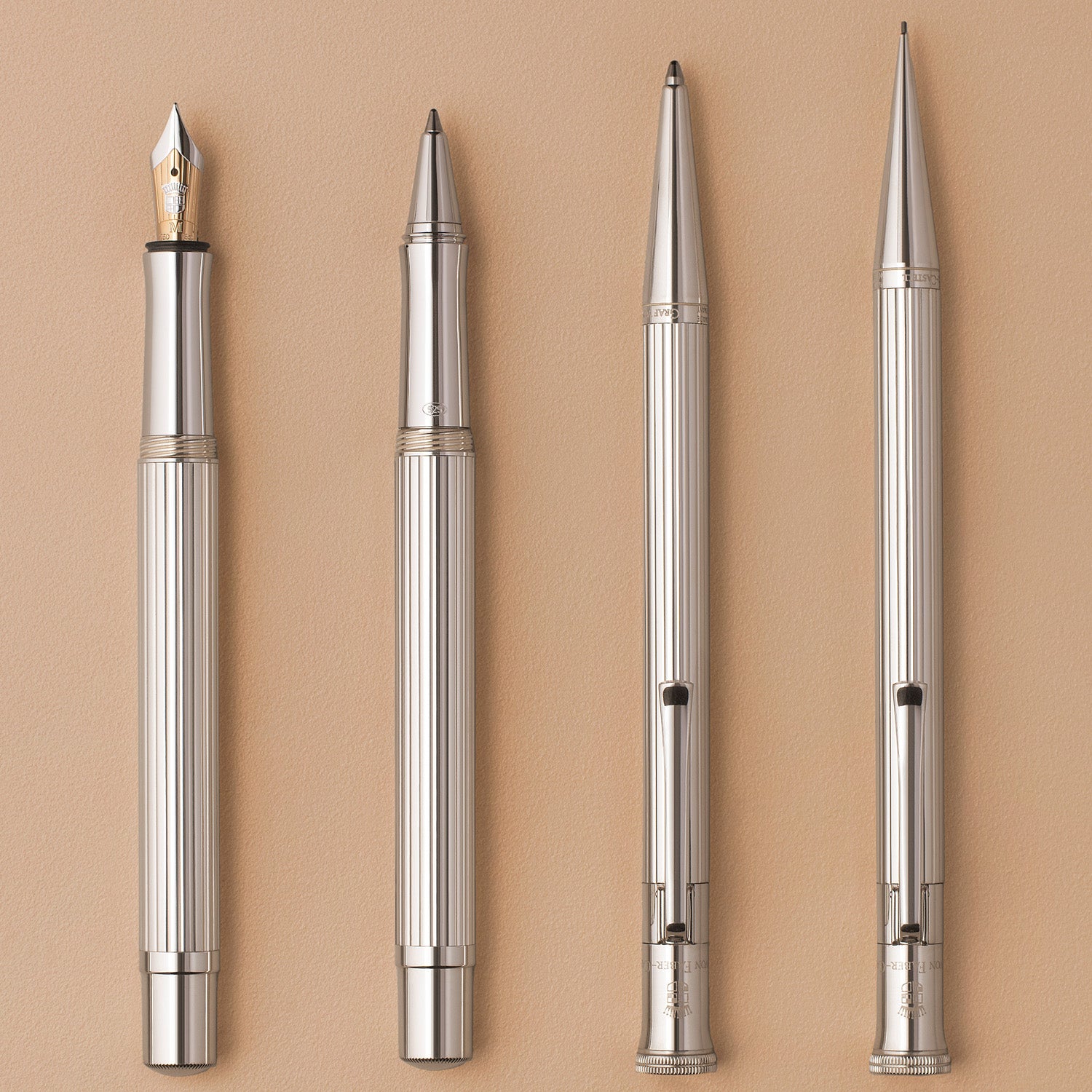 Graf Von Faber-Castell Classic Fountain Pen - Sterling Silver F