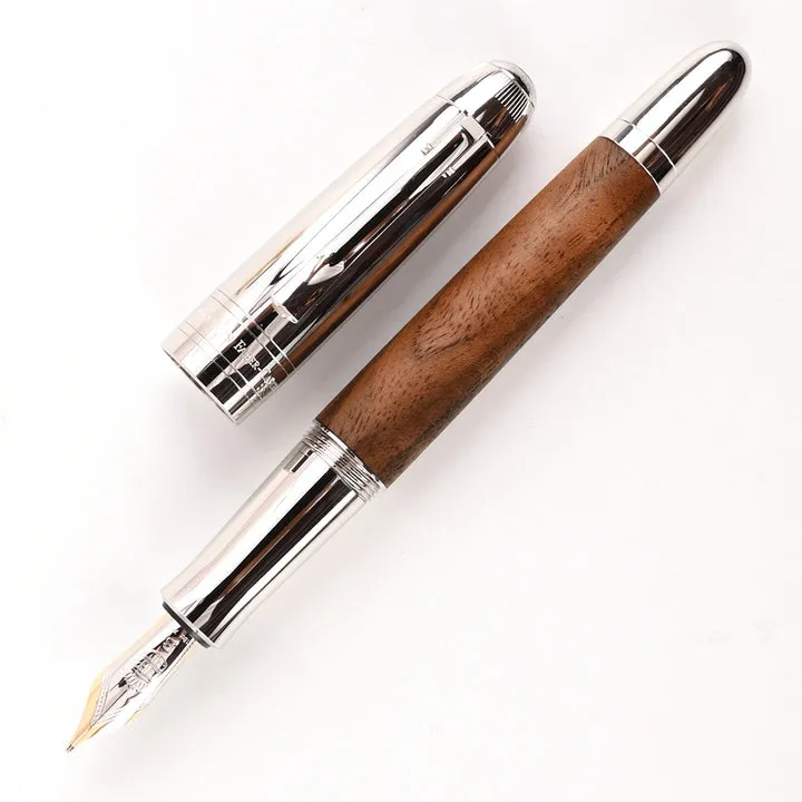 Graf Von Faber-Castell Magnum Fountain Pen - Caucasian Walnut Wood B