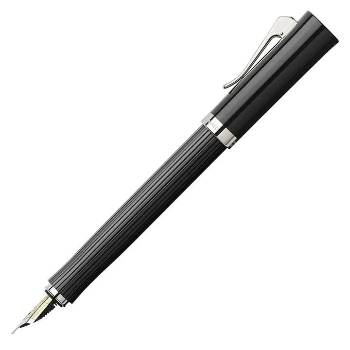 Graf Von Faber-Castell Intuition Fountain Pen - Fluted Black M