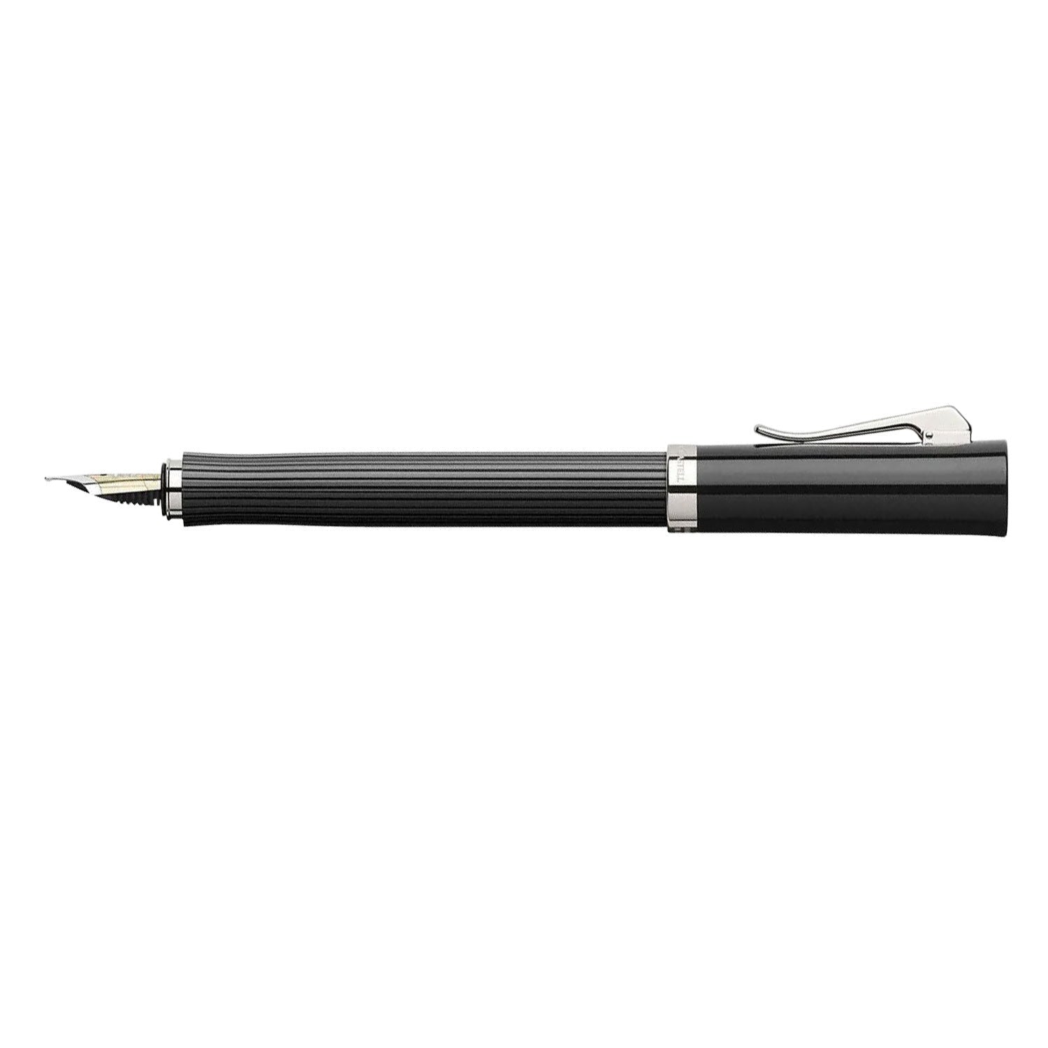 Graf Von Faber-Castell Intuition Fountain Pen - Fluted Black M
