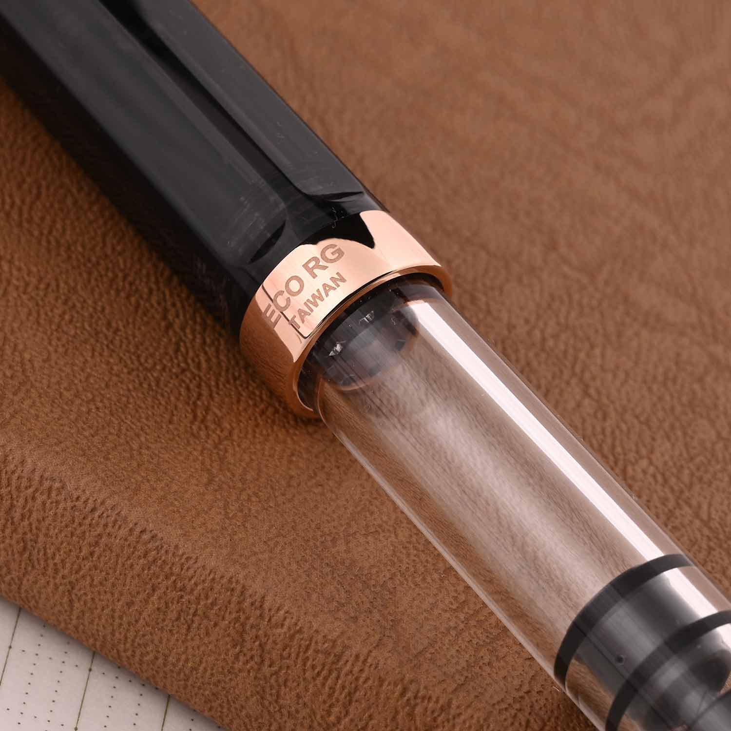 TWSBI Eco Fountain Pen In Smoke Rose Gold Medium