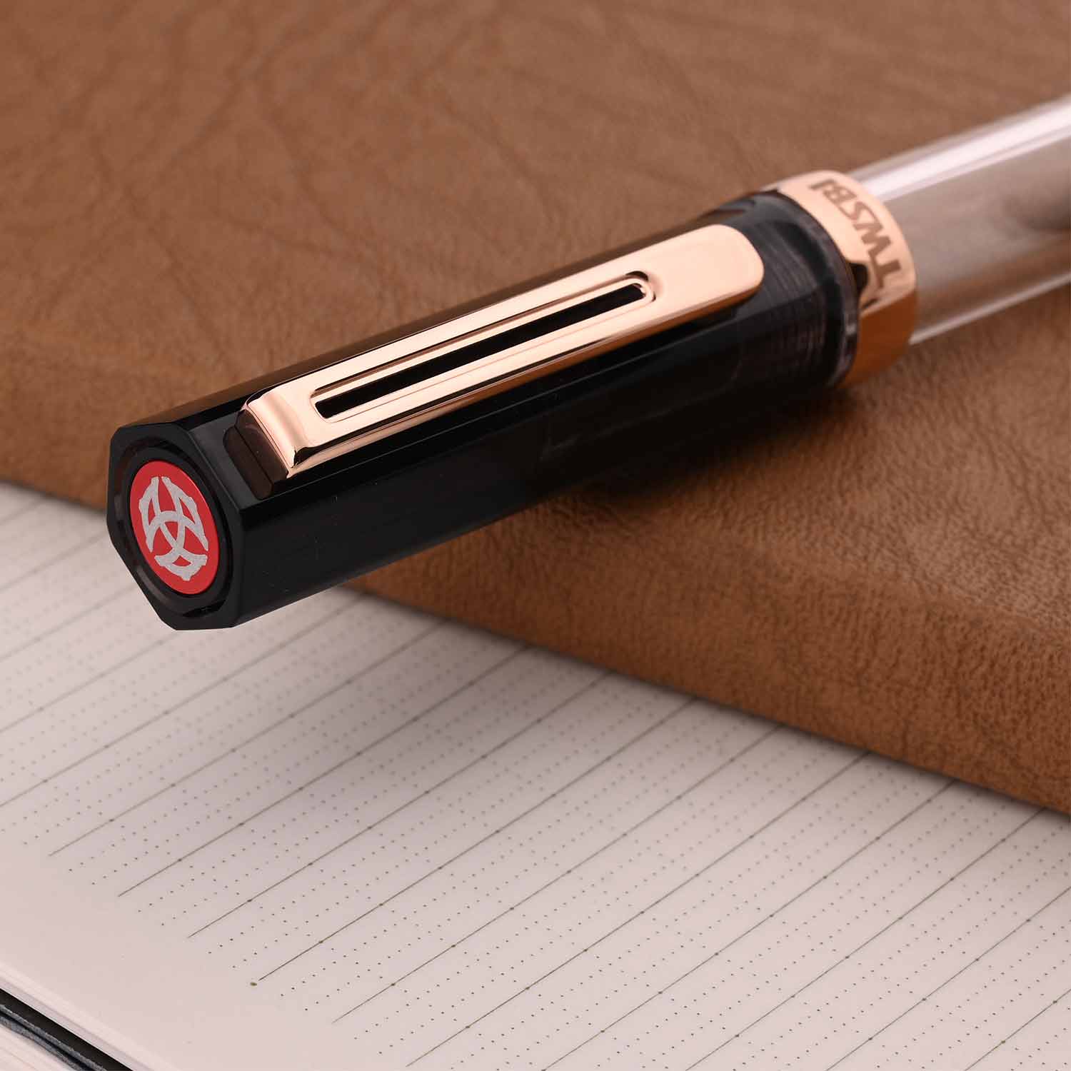 TWSBI Eco Fountain Pen In Smoke Rose Gold Medium