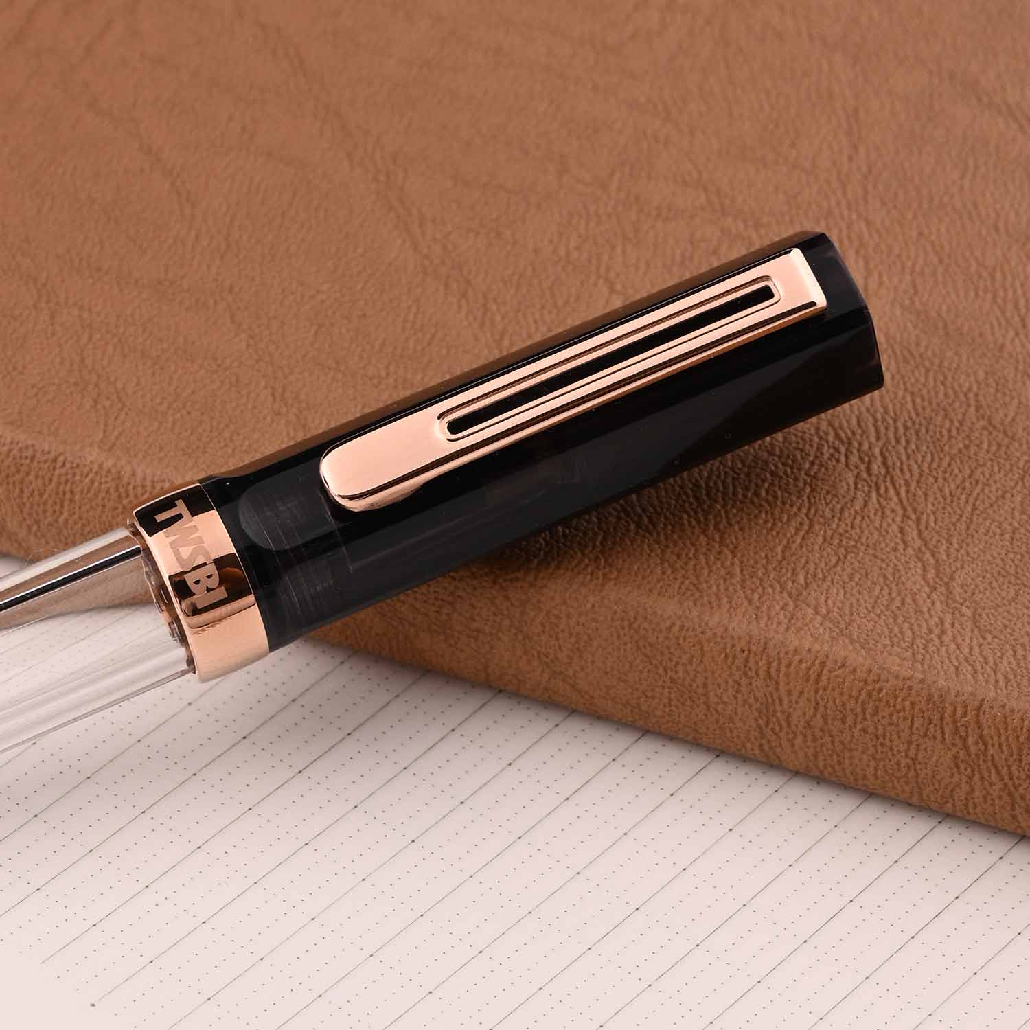 TWSBI Eco Fountain Pen In Smoke Rose Gold Medium