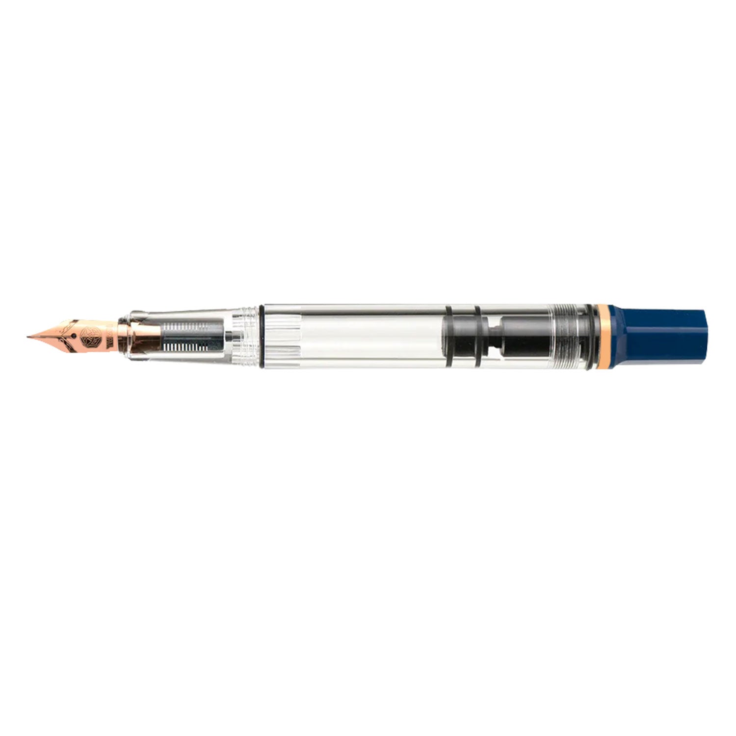 TWSBI Eco Fountain Pen In Indigo Blue With Bronze Trim Broad