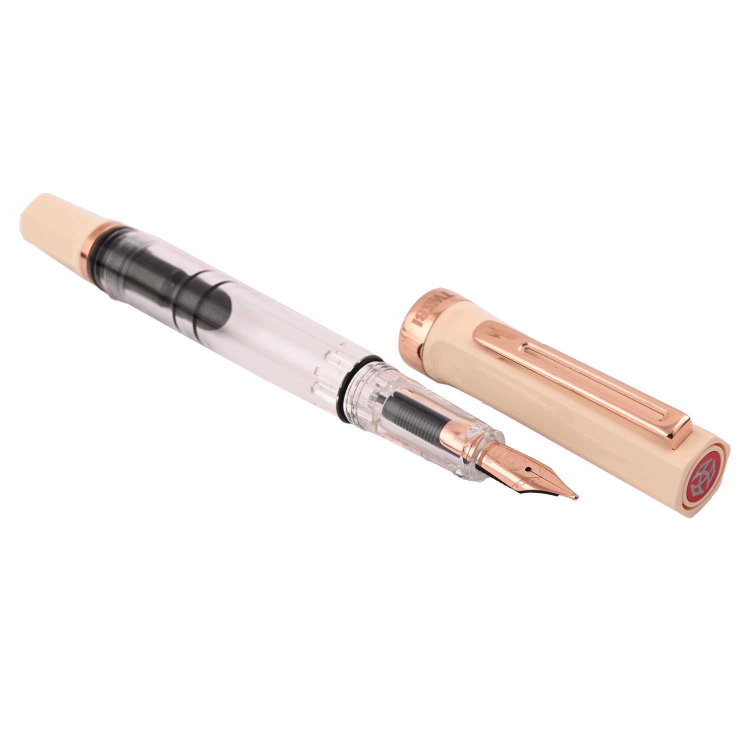 TWSBI Eco Fountain Pen in Creme with Rosegold Trim Extra Fine