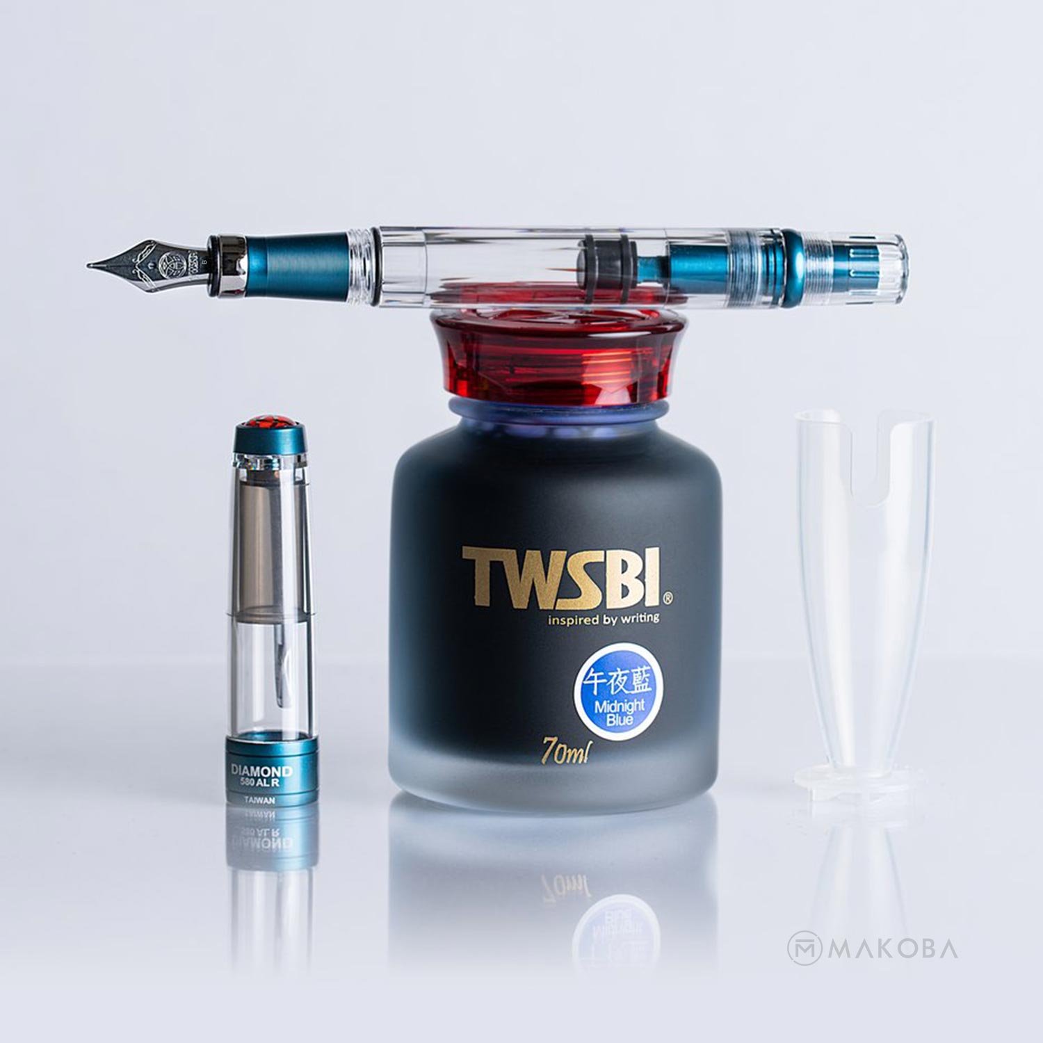 TWSBI Diamond 580ALR Fountain Pen in Prussian Blue Special Edition Extra Fine