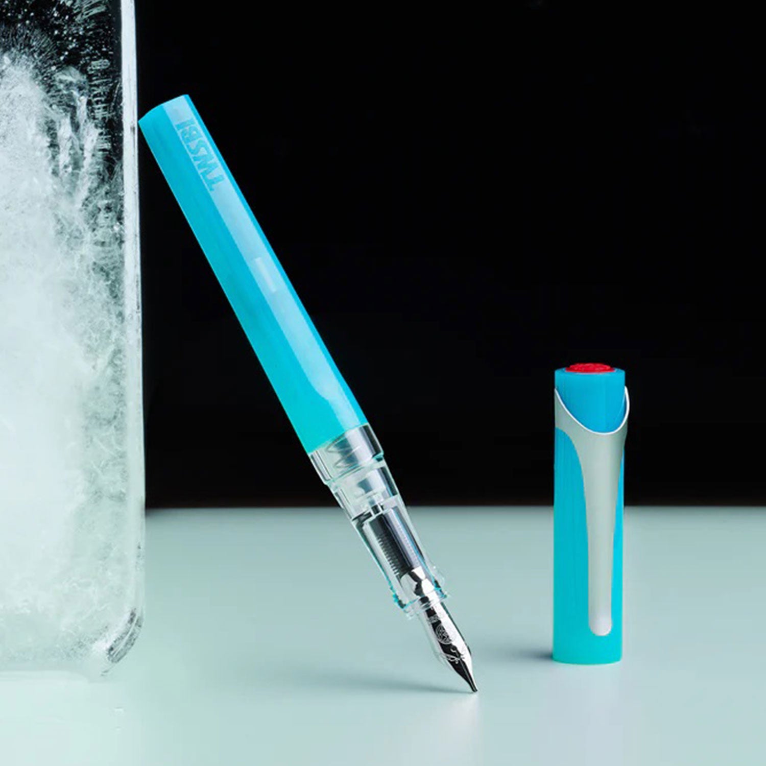 TWSBI SWIPE Fountain Pen Blue Ice Stub 1.1