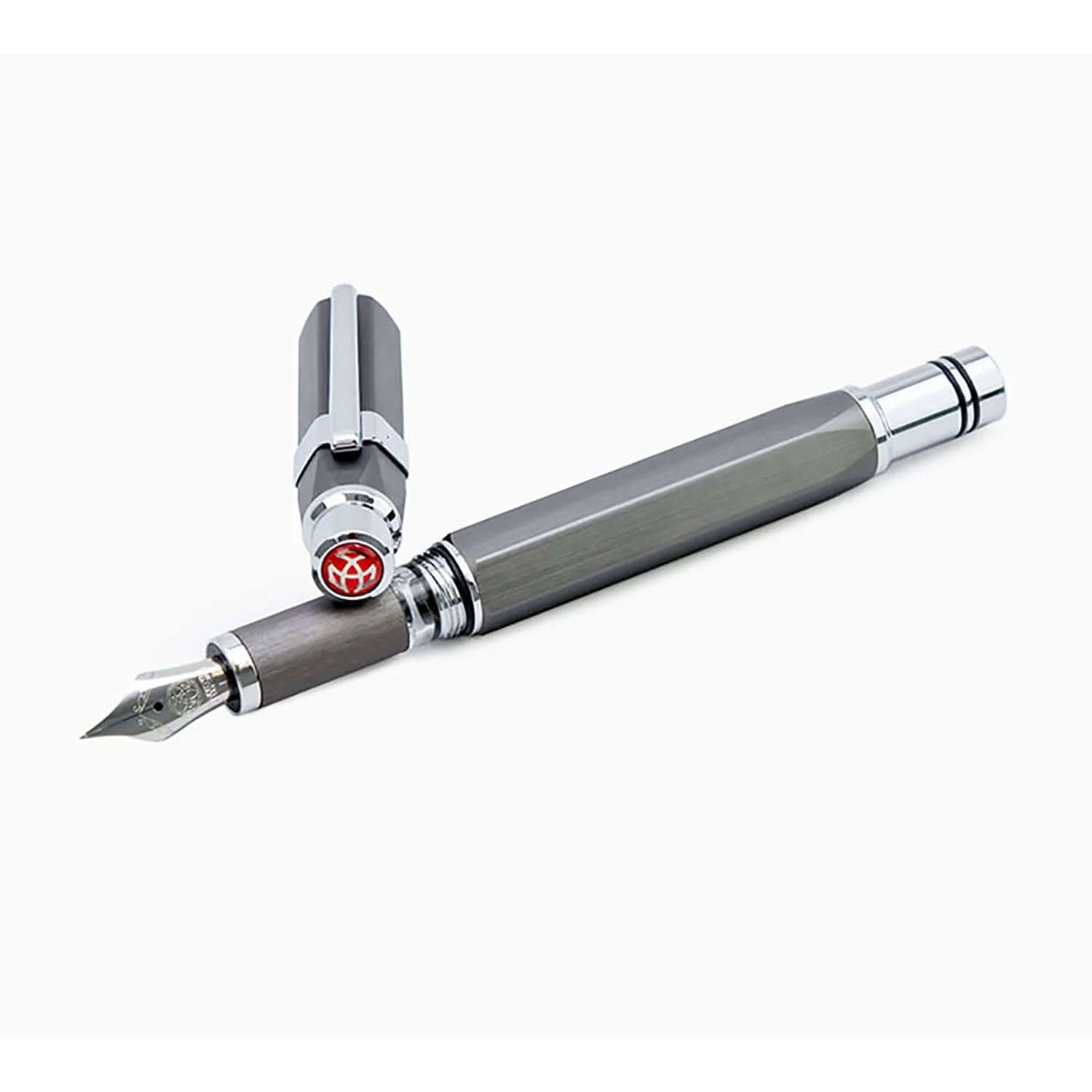 TWSBI PRECISION GUN METAL FOUNTAIN PEN MEDIUM NIB