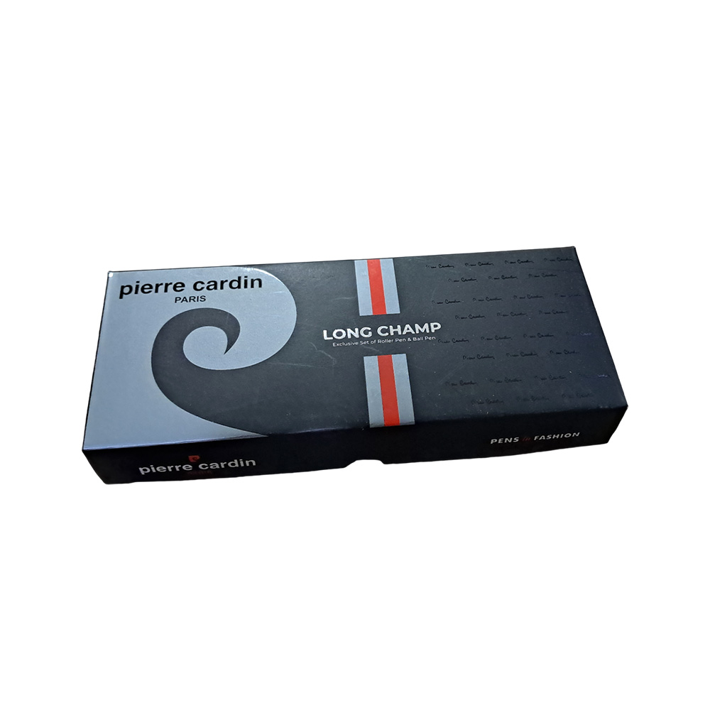 Pierre Cardin Long Champ Premium Gift Set | Luxurious Silver Finish Twist Mechanism & Roller Pen Combo | Ideal for Festive & Corporate Gifting