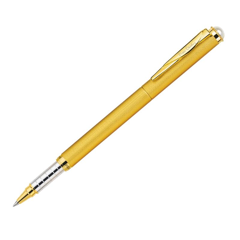 Pierre Cardin Pearl Satin Gold Premium Roller Ball Pen | Elegant Satin Gold Finish with Stylish Pocket Clip | Ideal for Festive & Corporate Gifting