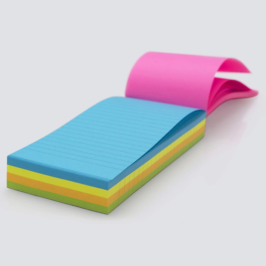 myPAPERCLIP Memo Block, A6 (4.13 x 5.83 in.), Ruled, Multicolour (MB100A6-R Multicolour)