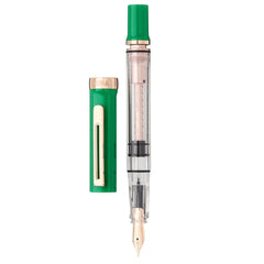 TWSBI Eco-T Fountain Pen in Royal Jade Special Edition with 18mL Midnight Blue Ink Stub 1.1