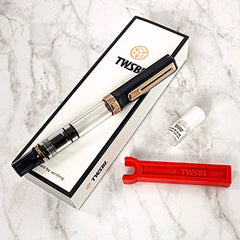 TWSBI Eco Fountain Pen In Smoke Rose Gold Fine