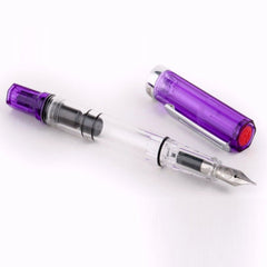 Twsbi Eco Transparent Purple Fountain Pen - EF