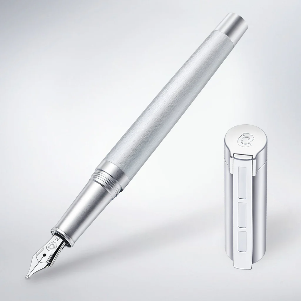 Staedtler Premium Metallum Silver CT Fountain Pen medium