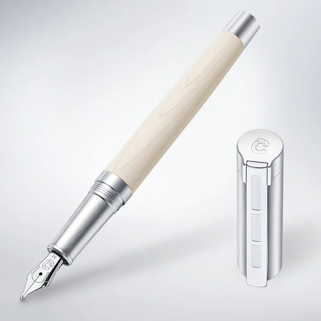 Staedtler Premium Lignum Maple Wood CT Fountain Pen Broad