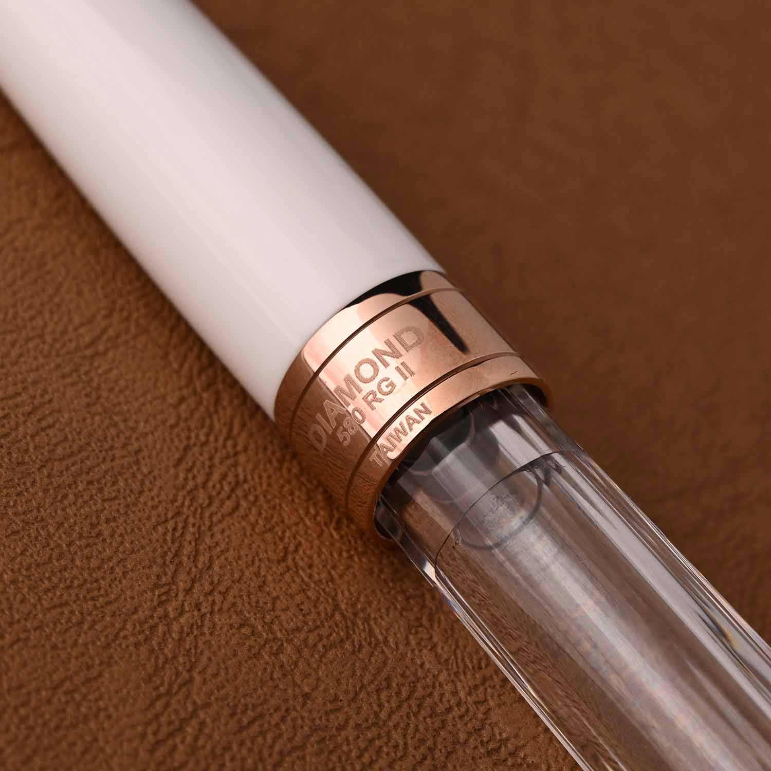 TWSBI Diamond 580 RG II Fountain Pen White Stub1.1