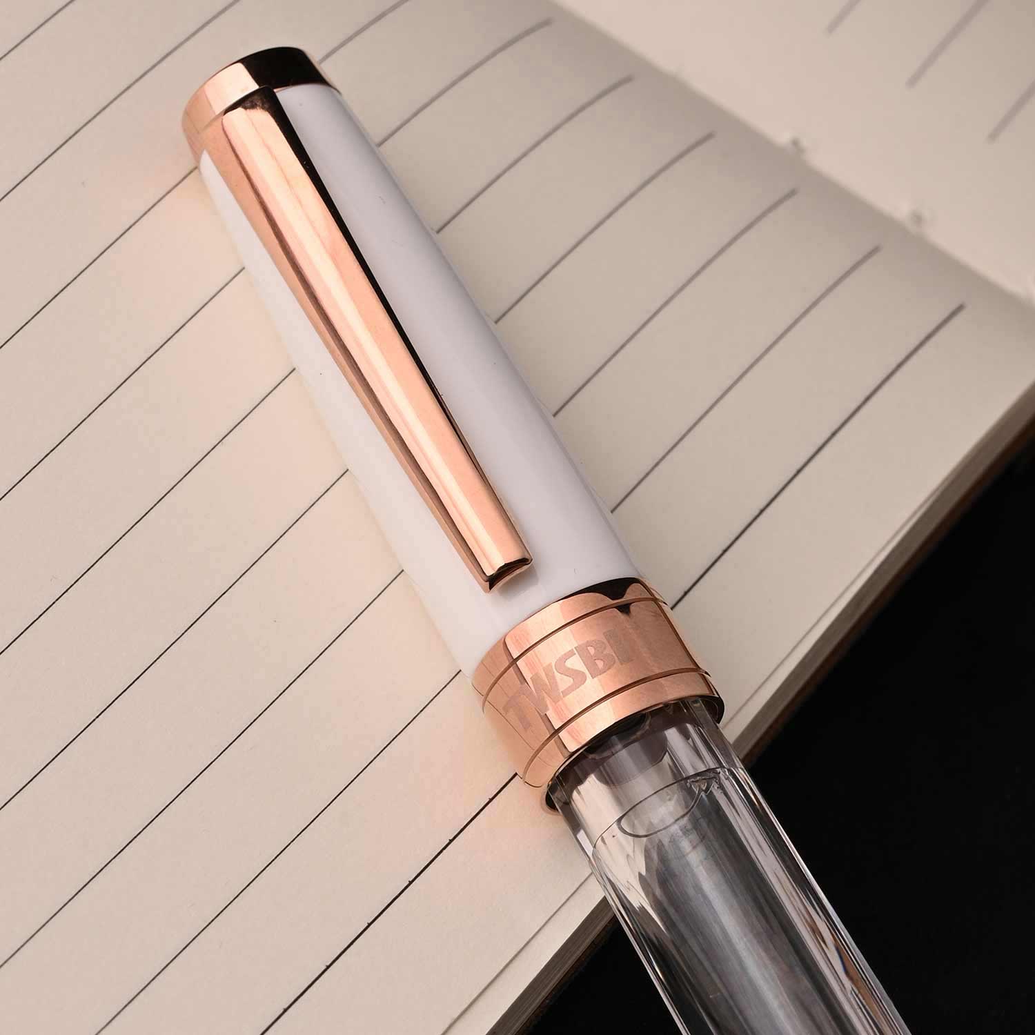TWSBI Diamond 580 RG II Fountain Pen White Stub1.1