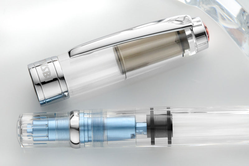 TWSBI Diamond 580AL Fountain Pen in Iceberg Blue Broad