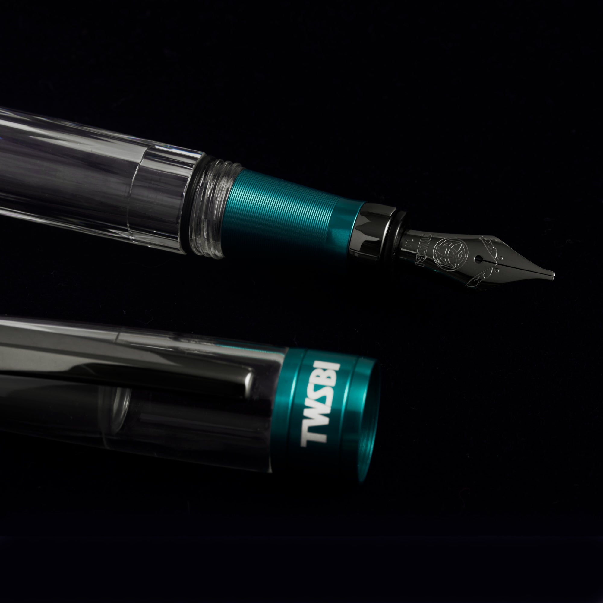 TWSBI Diamond 580ALR Fountain Pen in Caribbean with Onyx Stub 1.1