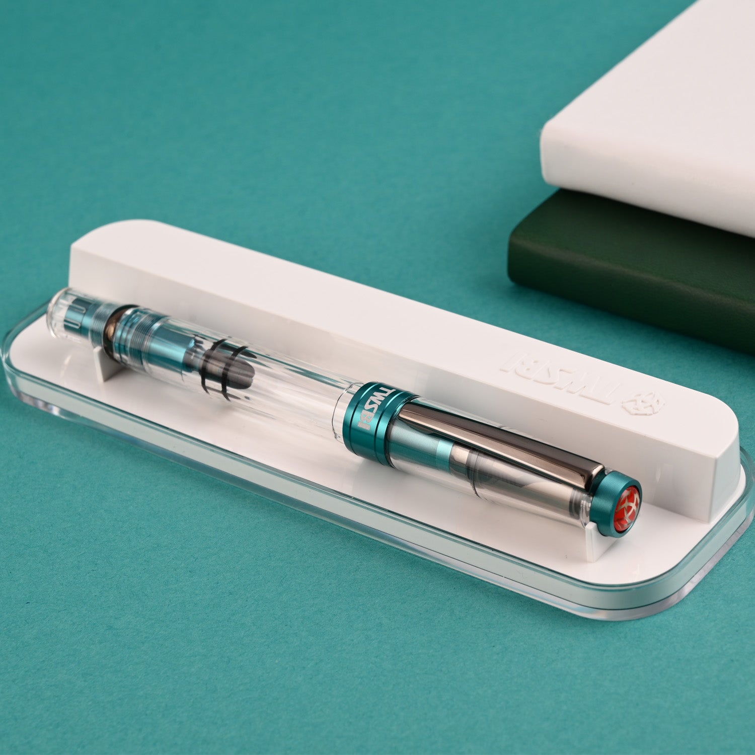 TWSBI Diamond 580ALR Fountain Pen in Caribbean with Onyx Stub 1.1