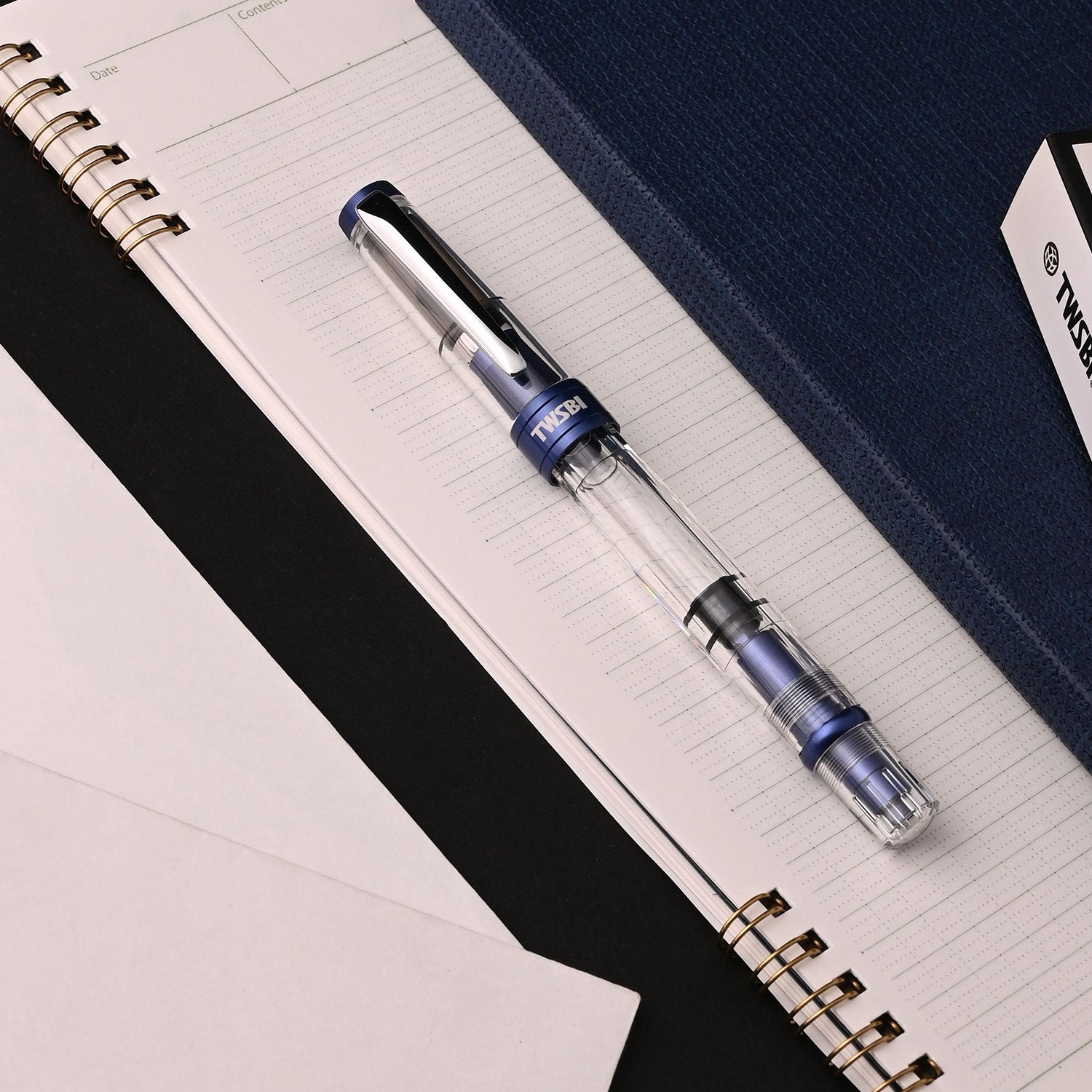 TWSBI Diamond 580ALR Navy Blue Fountain Pen - MEDIUM Nib - Limited Edition