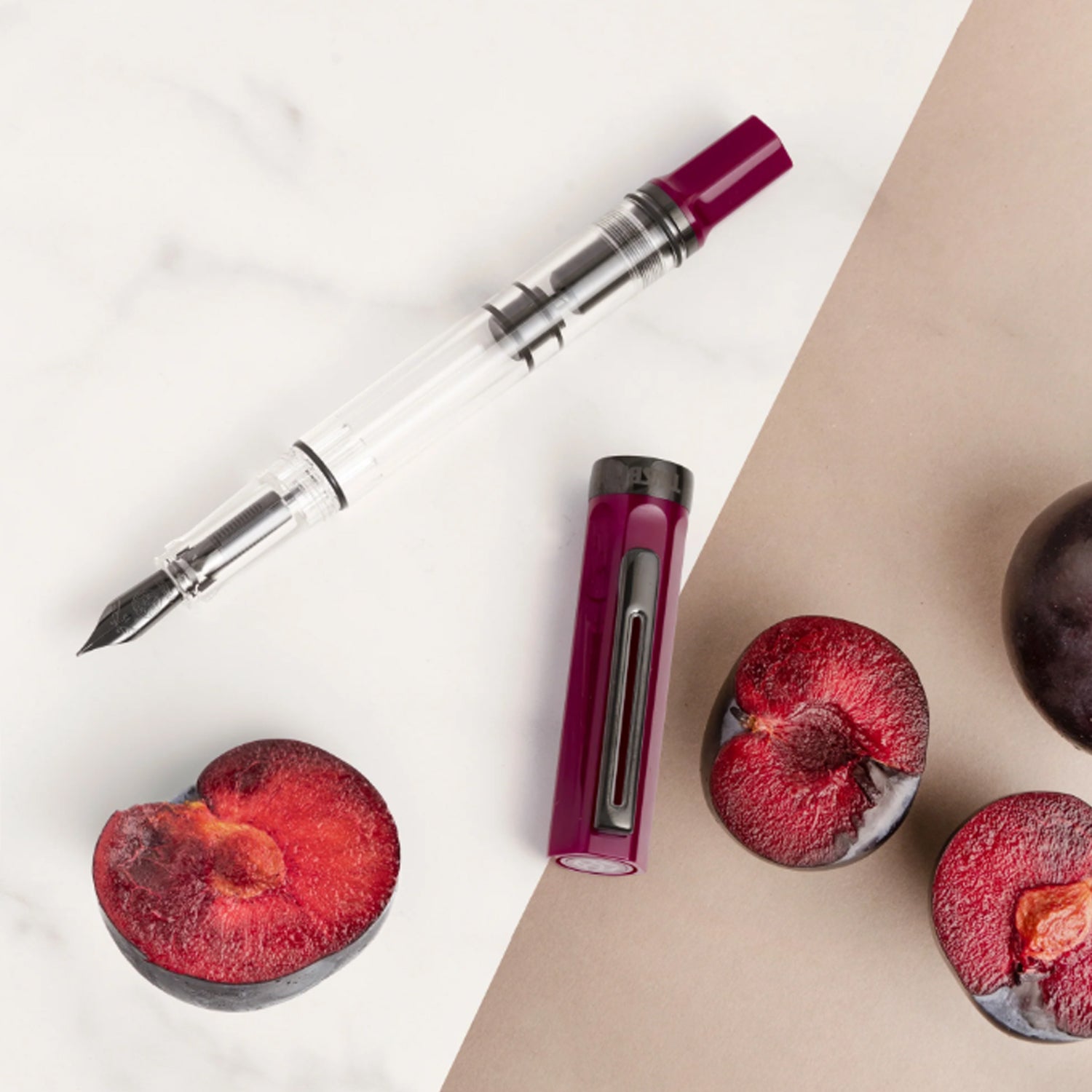 TWSBI ECO Plum with Onyx Fountain Pen B