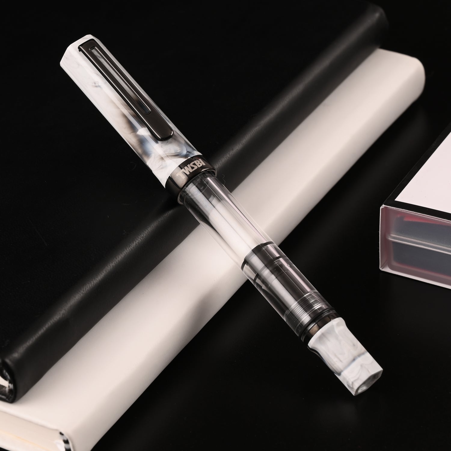 TWSBI ECO Carrara with Onyx Fountain Pen B
