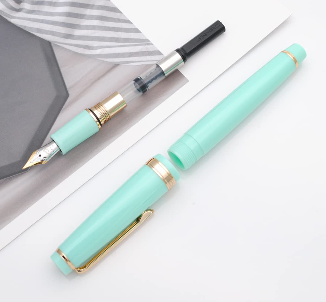 JINHAO 82 FOUNTAIN PEN LIGHT GREEN GT FP MEDIUM NIB