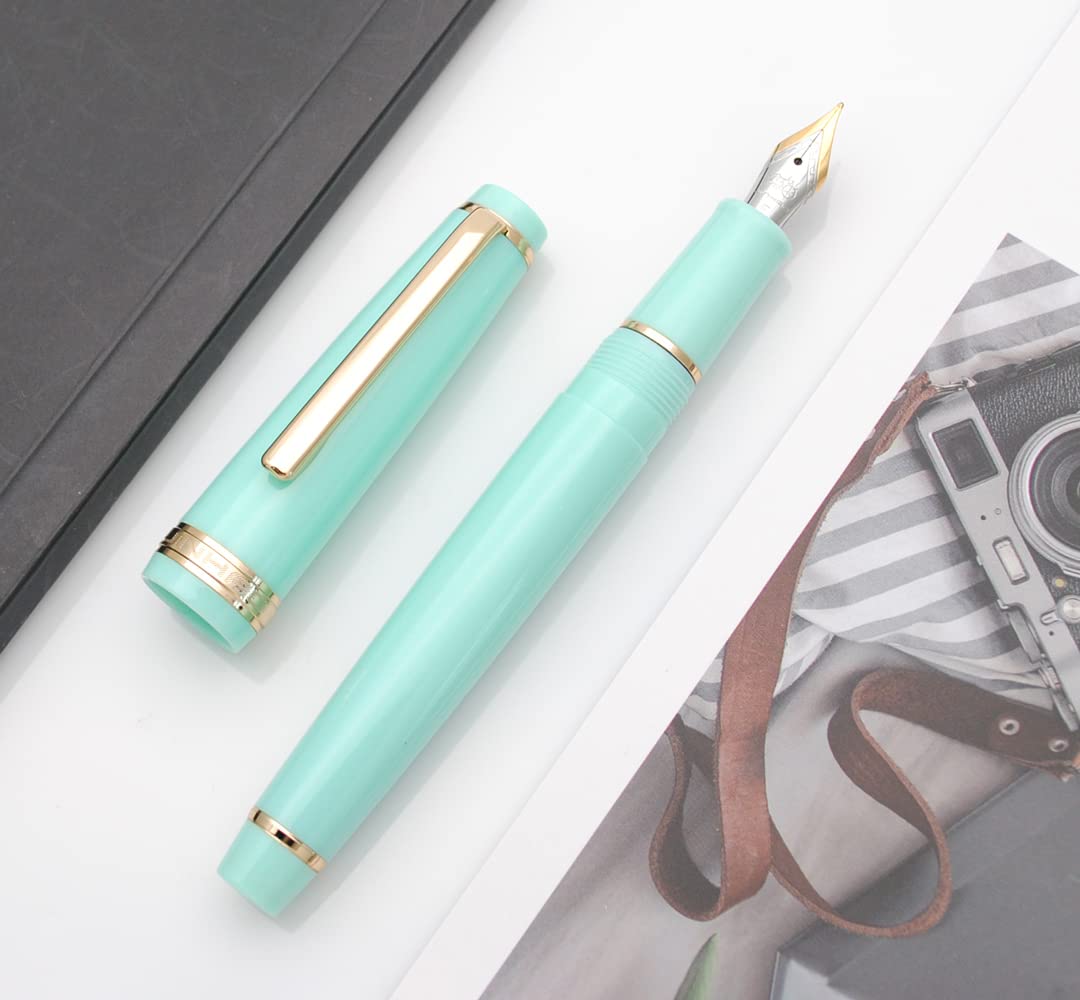 JINHAO 82 FOUNTAIN PEN LIGHT GREEN GT FP MEDIUM NIB