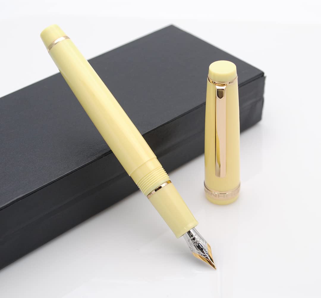JINHAO 82 FOUNTAIN PEN YELLOW GT FP MEDIUM NIB