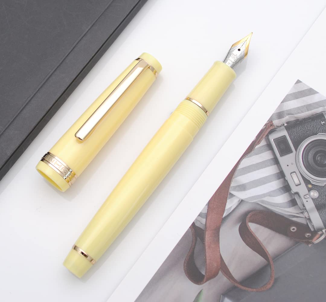 JINHAO 82 FOUNTAIN PEN YELLOW GT FP MEDIUM NIB
