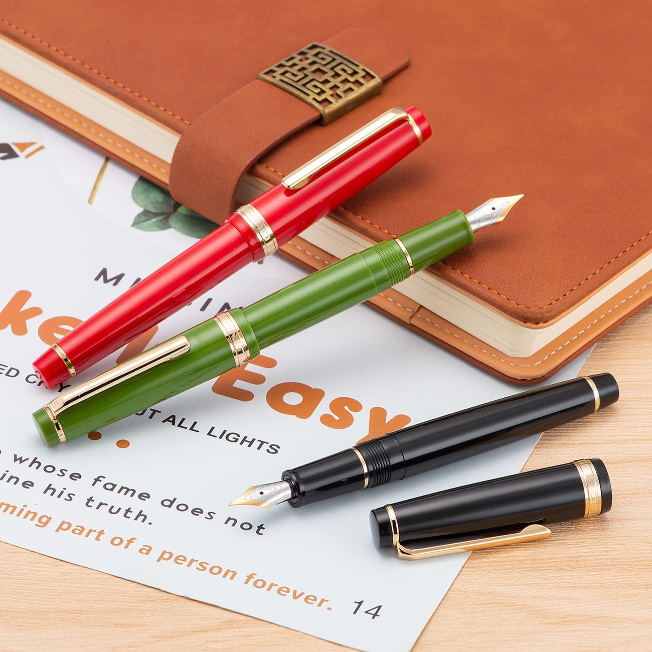 JINHAO 82 FOUNTAIN PEN RED GT FP MEDIUM NIB