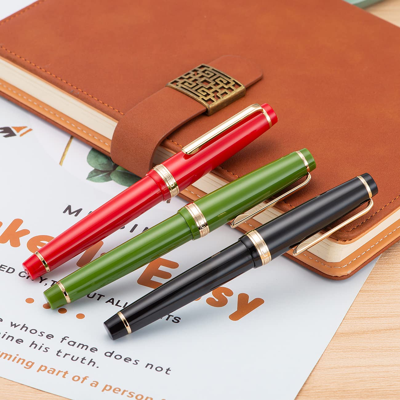 JINHAO 82 FOUNTAIN PEN RED GT FP MEDIUM NIB