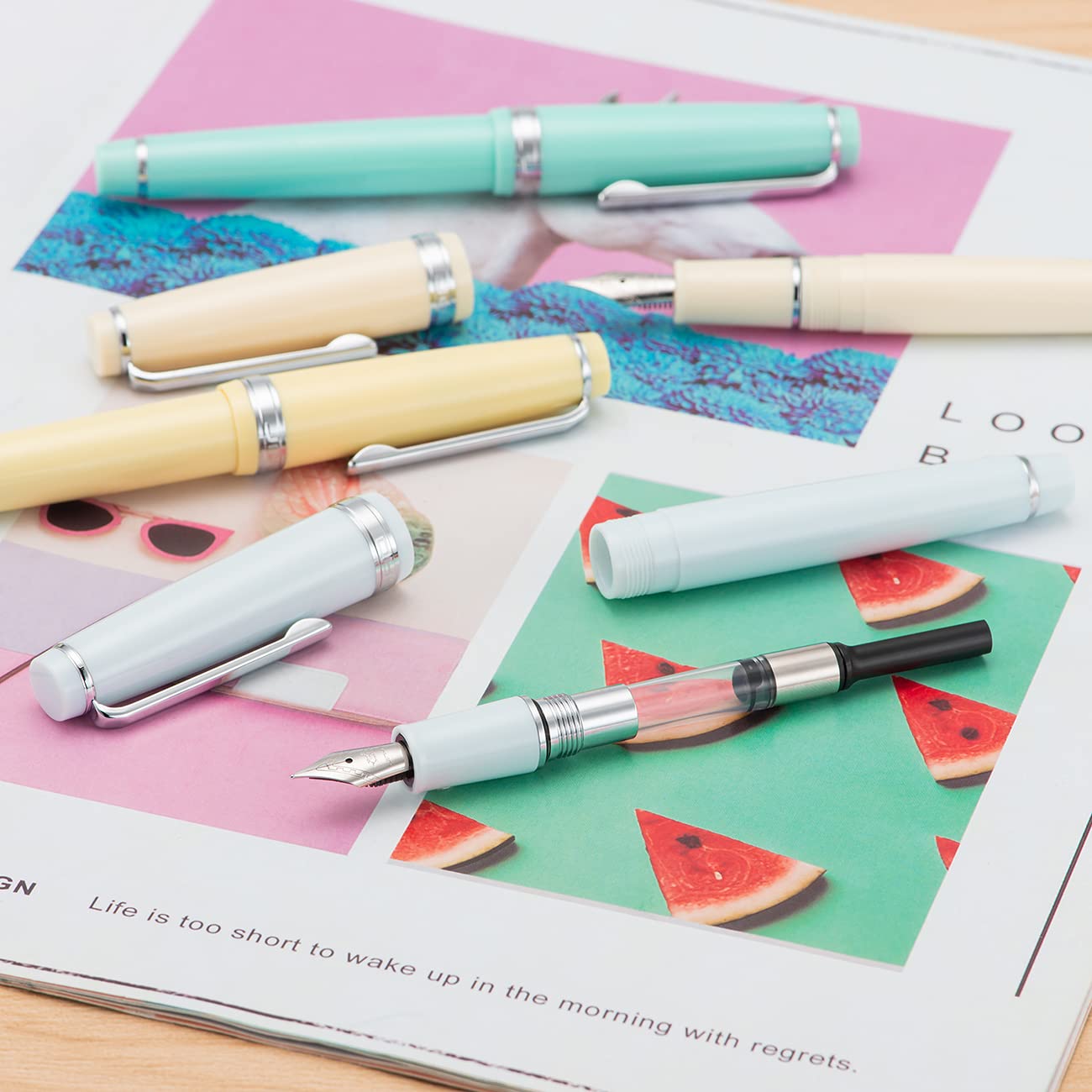 JINHAO 82 FOUNTAIN PEN IVORY WHITE CT FP MEDIUM NIB