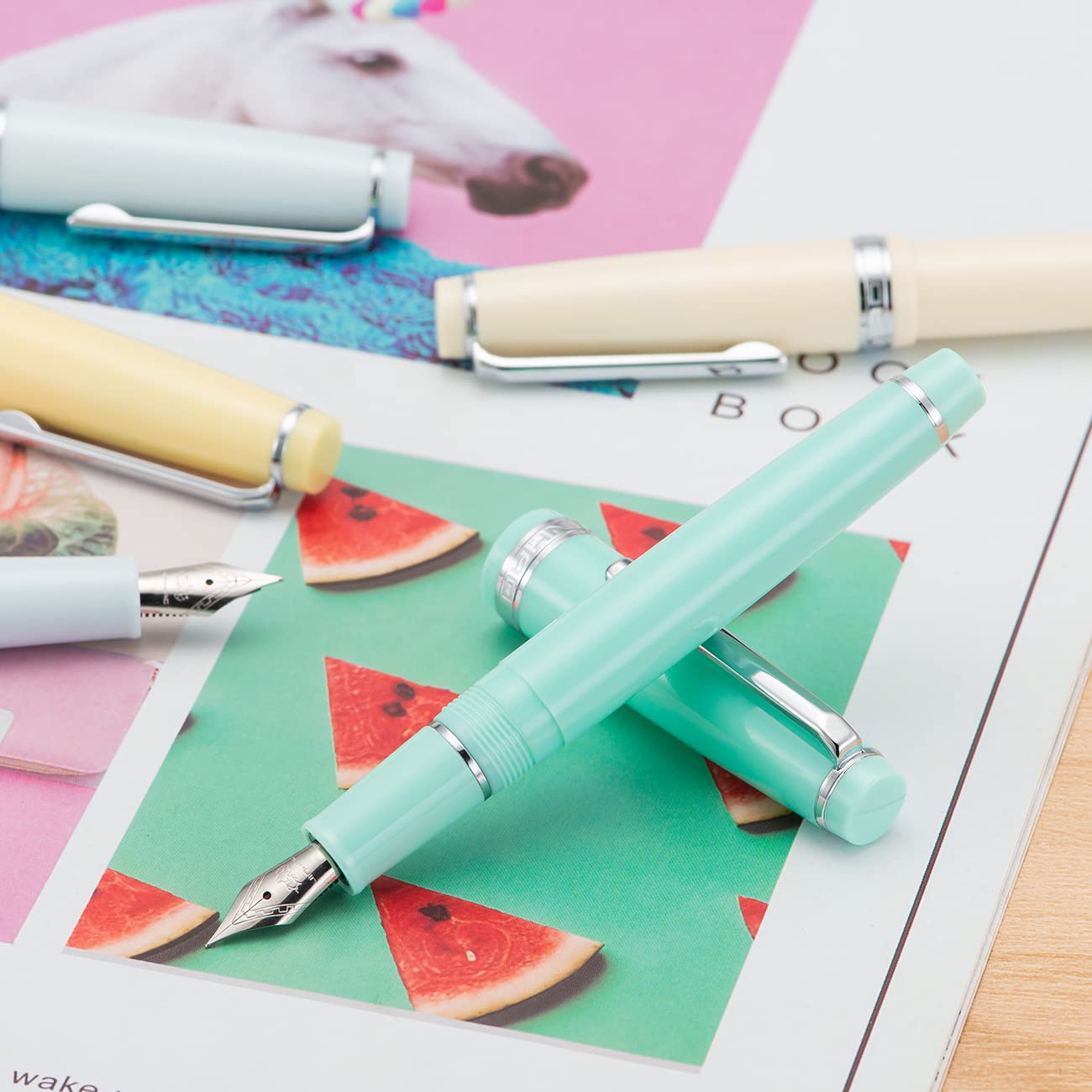 JINHAO 82 FOUNTAIN PEN IVORY WHITE CT FP FINE NIB