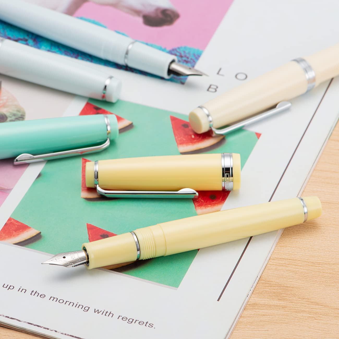JINHAO 82 FOUNTAIN PEN IVORY WHITE CT FP FINE NIB