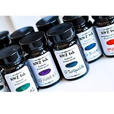 KWZ INK Handmade Fountain Pen Ink Sheen Effect4107-Azure #5
