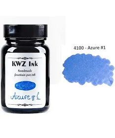 KWZ INK Handmade Fountain Pen Ink Made In Poland -4100-Azure #1