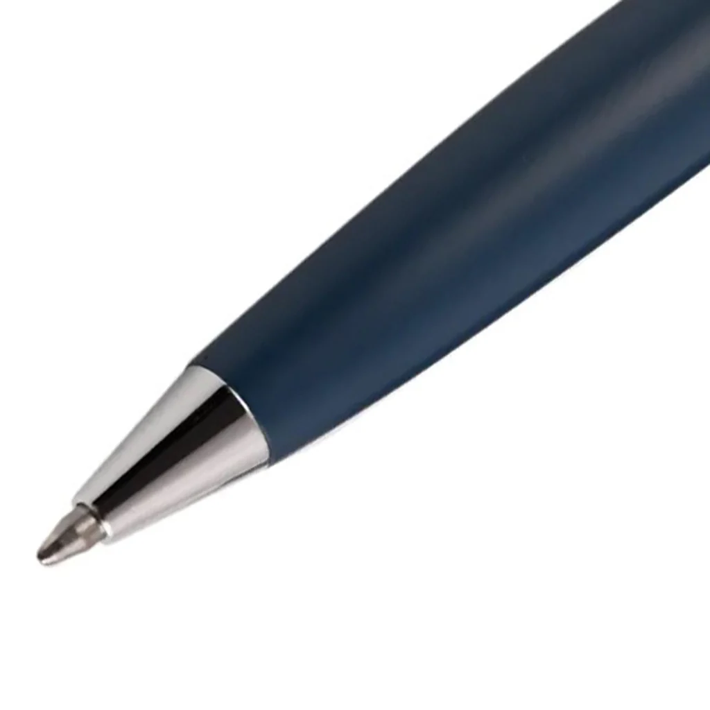 Arista Matt Blue Ballpoint Pen | Blue Barrel | Chrome Trim | With Elgin Watch