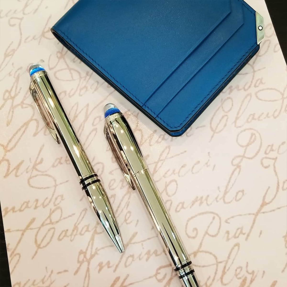 MONTBLANC STARWALKER SPACE BLUE METAL BALLPOINT