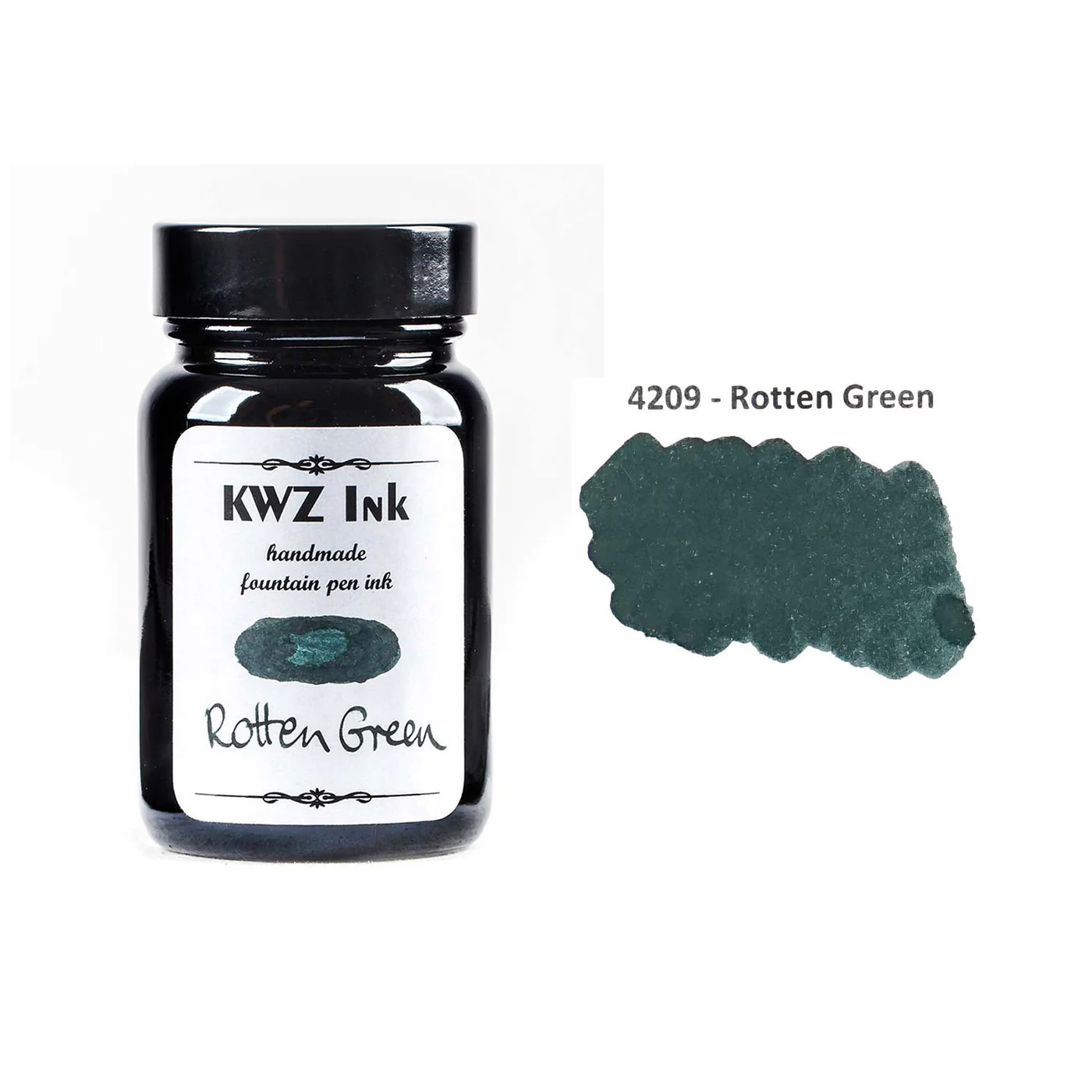 KWZ INK Handmade Fountain Pen Ink Made in Poland -4209-Rotten Green