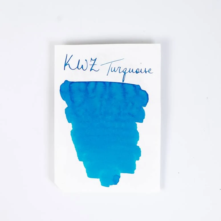 KWZ INK Handmade Fountain Pen Ink Made in Poland 4103 Turquoise