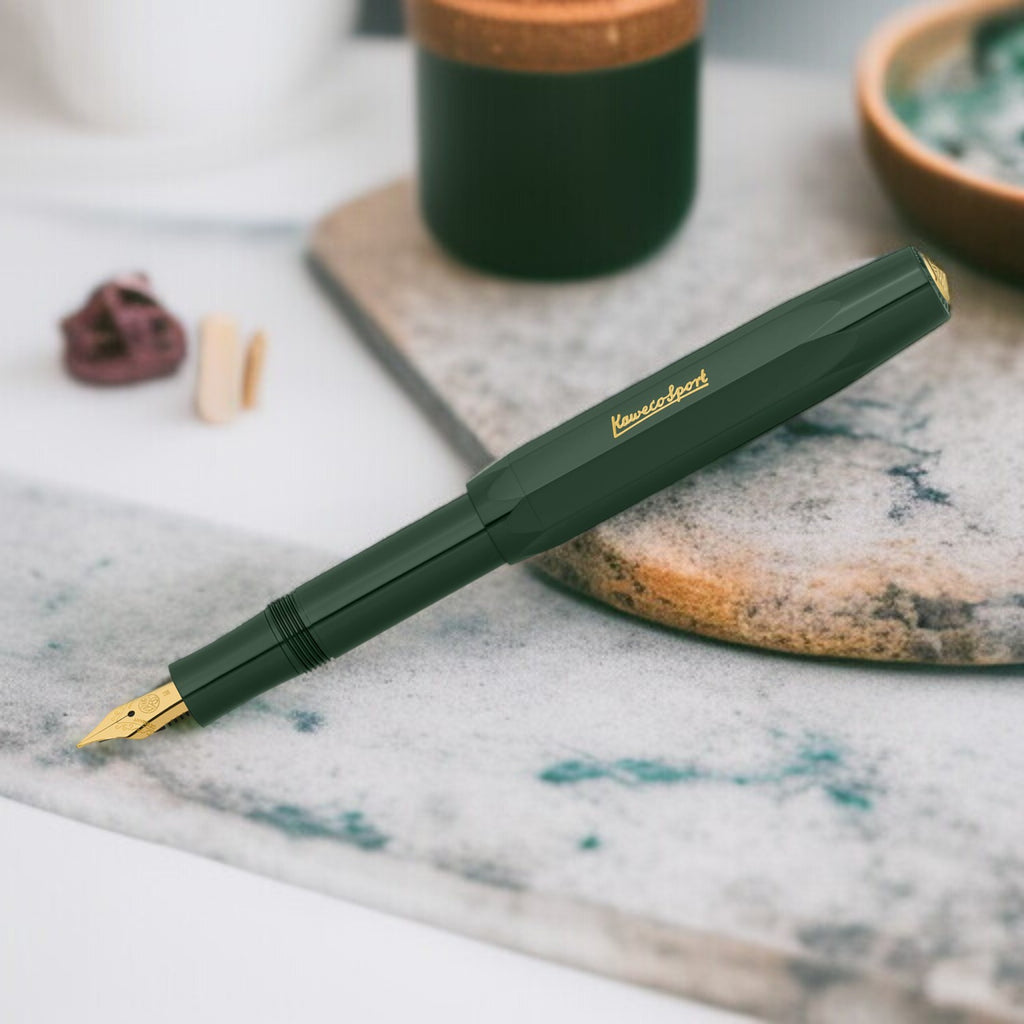 Kaweco Classic Sport Green GT Fountain Pen Broad (Clip Not Included)