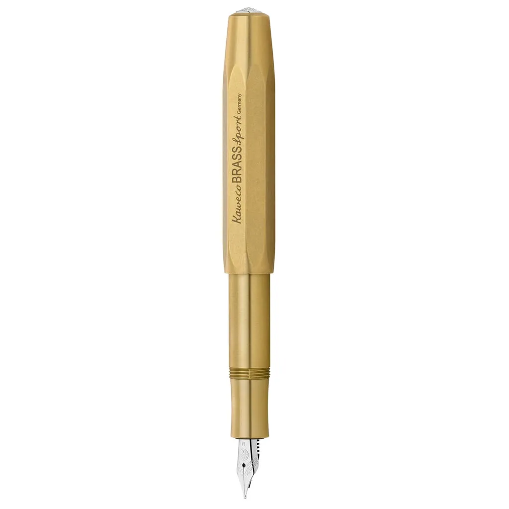 Kaweco Brass Sport CT Fountain Pen Broad (Clip Not Included)